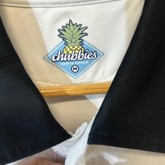 Chubbies Multicolor - 88% Polyester Bamboo 12% Spandex Golf / Tennis Polo Shirt - Picture 3 of 4